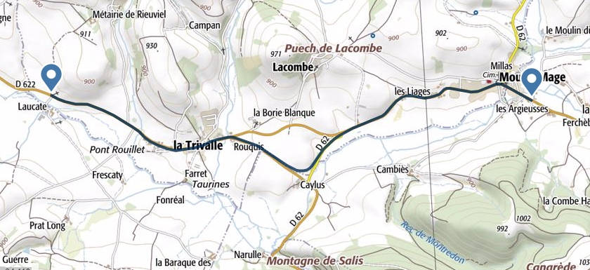 Agrandir l'image Trajet