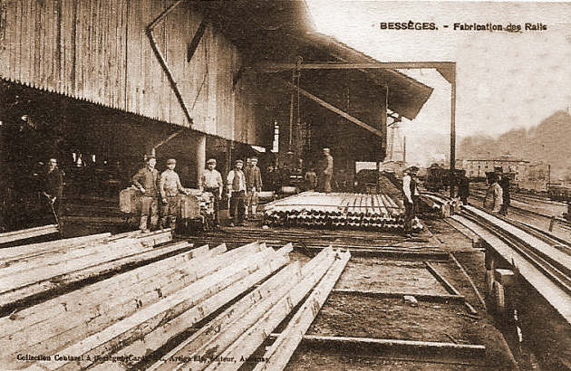 Fabrique de rails à Bessèges