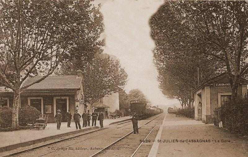 de la gare de Salindres à la gare de Saint-Julien-les-Fumades