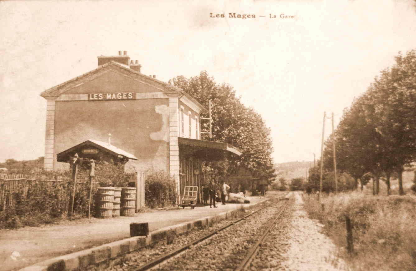 de la gare de Saint-Julien-les-Fumades à la gare des Mages