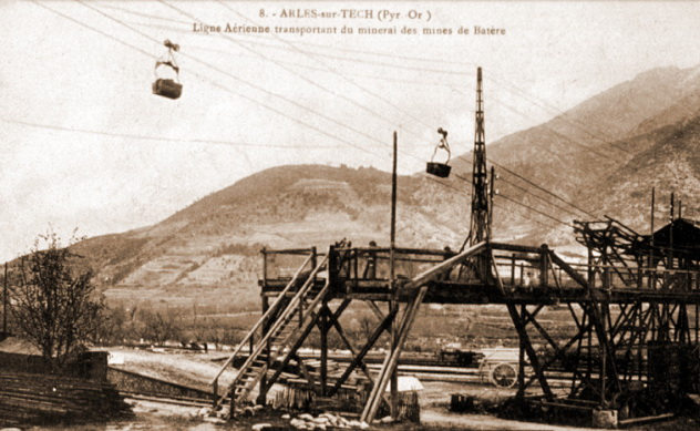 Débarcadère des mines de Batère à la gare d'Arles-sur-Tech