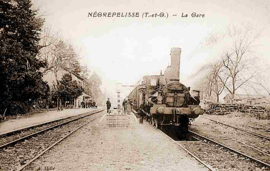 De la gare de Montricoux à la gare de Nègrepelisse