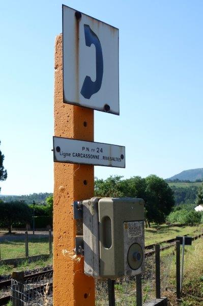 PN 24 entre la gare de Limoux et la halte de Massia