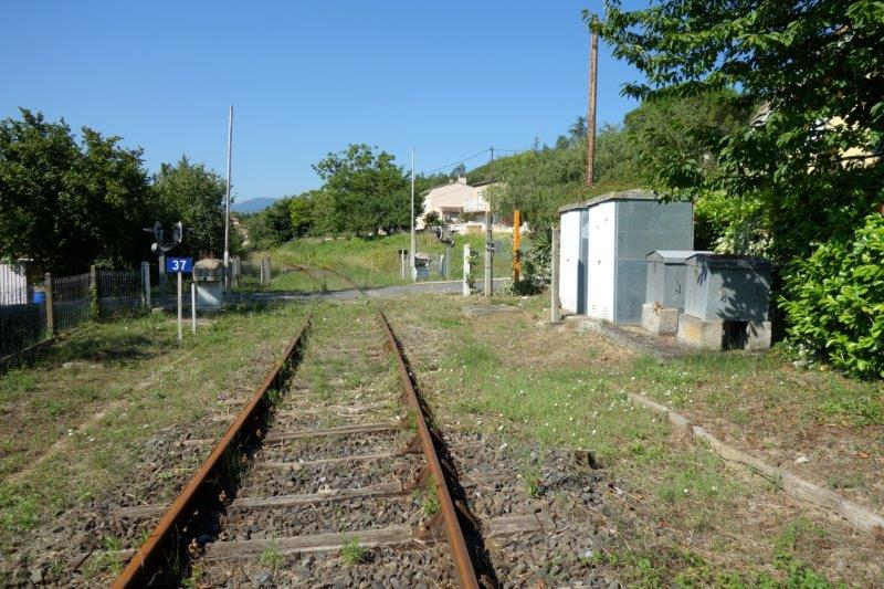 PN 37 entre la gare de Couiza-Montazels et la gare d'Espéraza