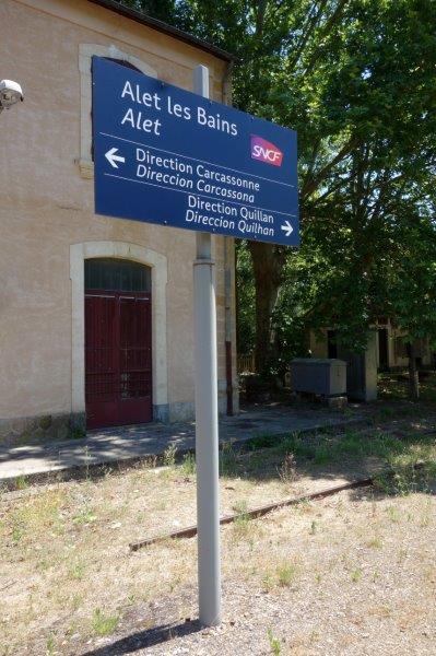 De la halte de Massia à la gare d'Alet-les-Bains