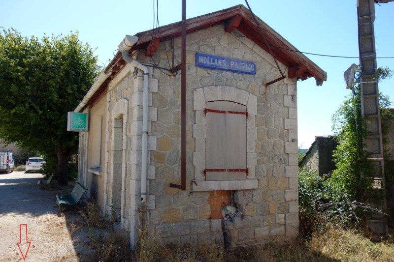 Abri de quai de la gare de Mollans-Propiac