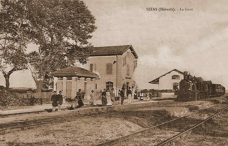 Emprise de la gare de Nizas-Fontès