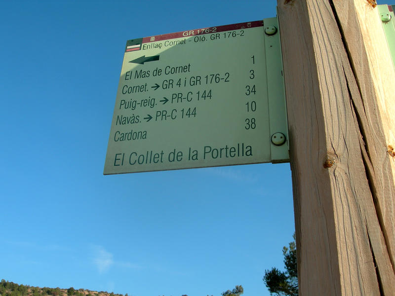 Collet de la Portella - ES-B-0505 (pancarte)