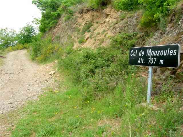 Col de Mouzoules -panneau