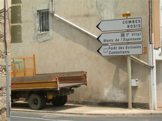 Route de Combes, Rosis (Panneaux)