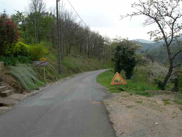 Saint-Vincent d'Olargues Route rejoignant la vallée du Jaur