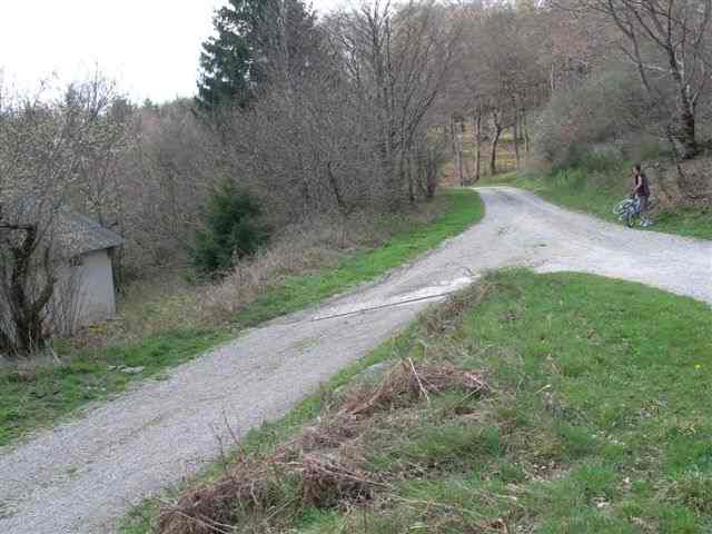 Croisement du chemin direct du Col de Couyolet