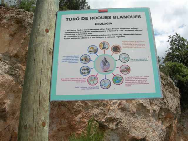 Turo de Roques Blanques (Panneau explicatif)