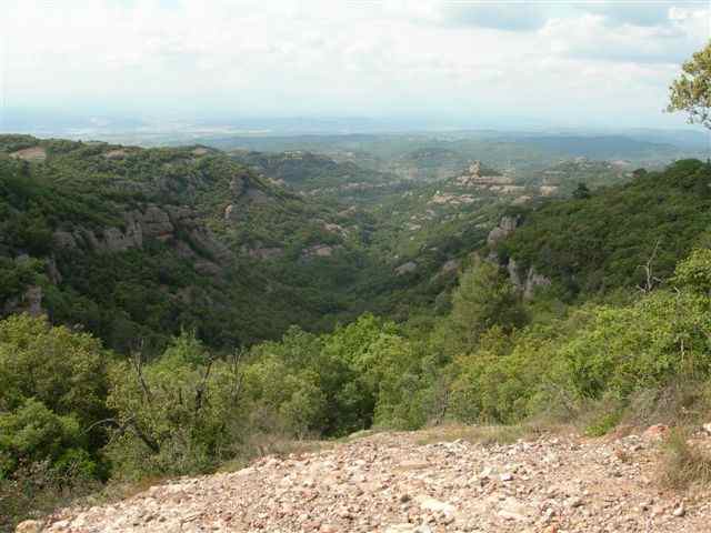 Gorges vue des environs du Coll de la Garganta