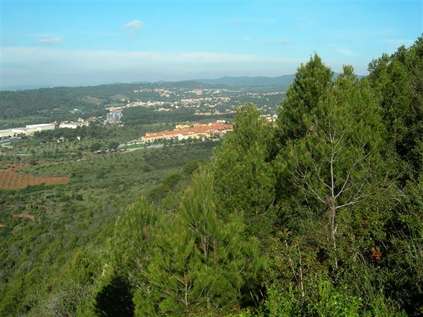 Panorama avec vue sur autovia vers El Bruc