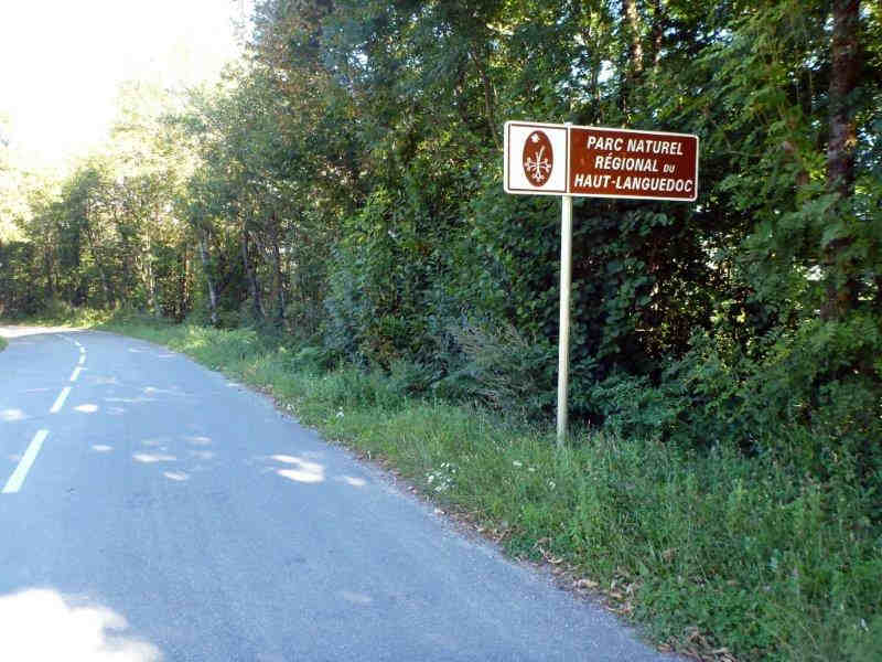 Panneau Parc Naturel Régional du Haut-Languedoc
