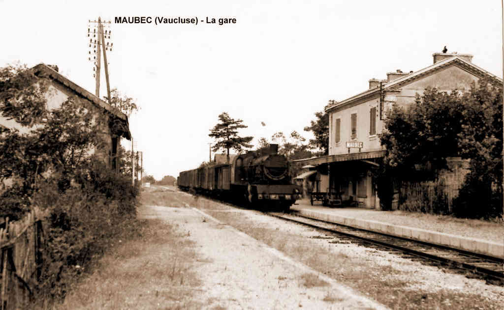 De la gare de Robion à la gare de Maubec