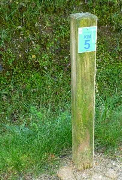 Agrandir l'image Borne du km 5 Chemin des Droits de l'Homme