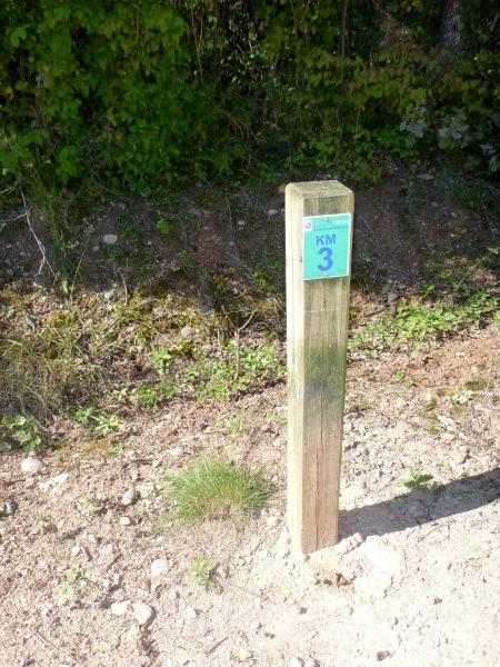 Agrandir l'image Borne km 3 Chemin des Droits de l'Homme