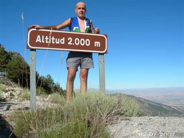 Altitude 2000 mètres sur la route du Pico Veleta