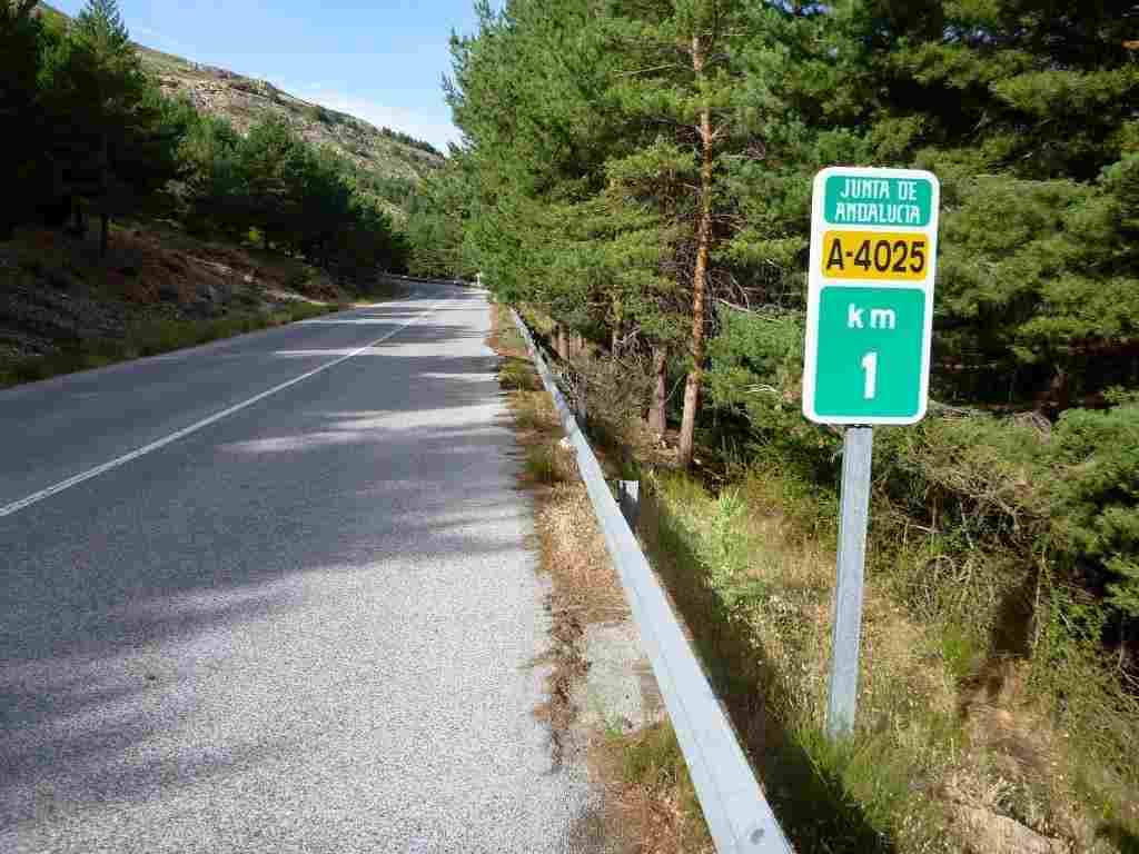 Km 1 A-4025 ancienne route du Pico Veleta