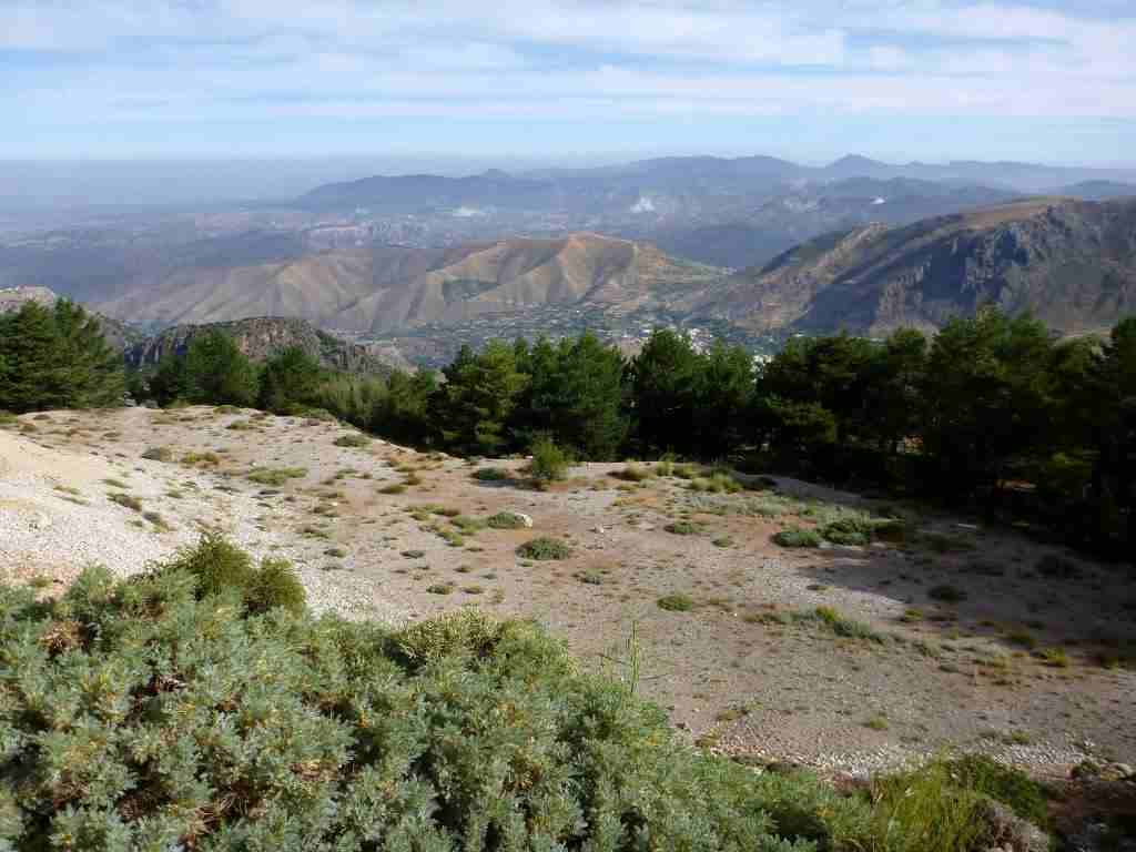Panorama sur la route du Pico Veleta