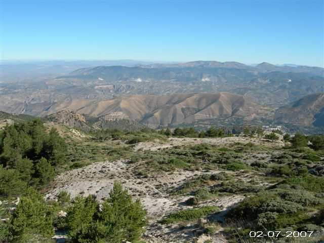 Panorma dans la Sierra Nevada