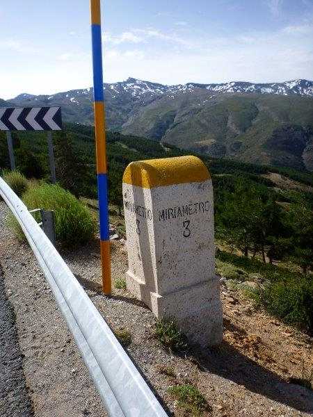 Ancienne borne route du Pico Veleta