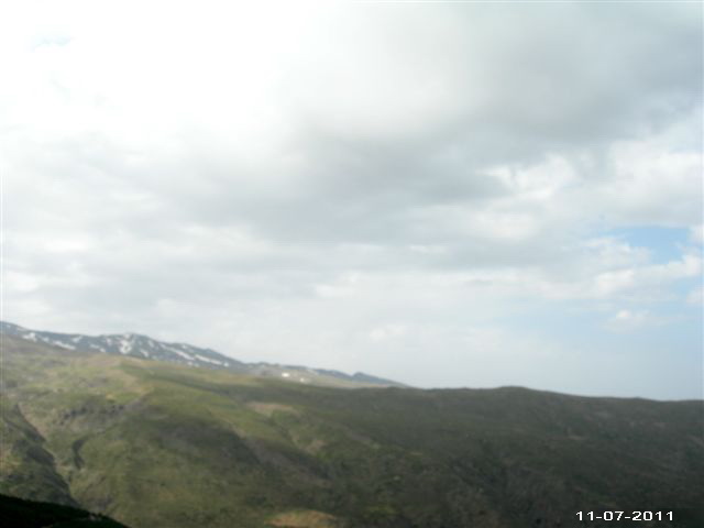 Panorama sur la route du Pico Veleta