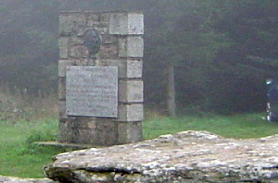 Stèle Pierre Granier au Col de Fontfroide