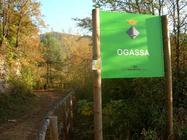 Entrée sur la commune d'Ogassa