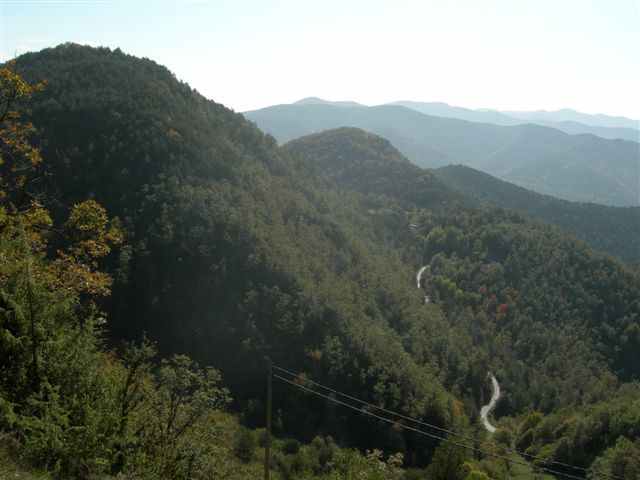 Panorama du sentier de Can Salavans à Roqueters