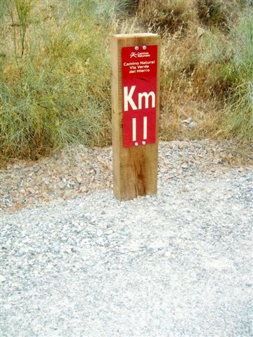 KM 11 sur la Piste Verte del Hierro (Seron)