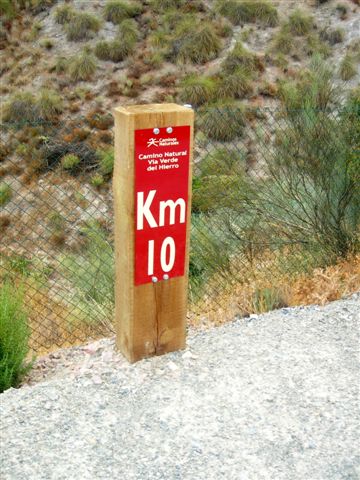 KM 10 sur la Piste Verte del Hierro (Seron)