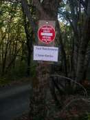 Sens interdit sauf randonneurs sur le chemin du Col de la Terre Bleue