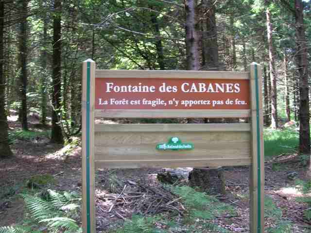 Fontaine des Cabanes (Panneau)