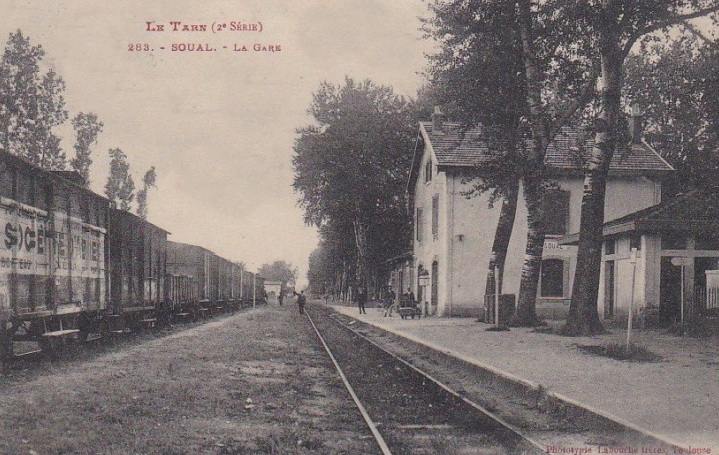 De la gare de Lempaut à la gare de Soual