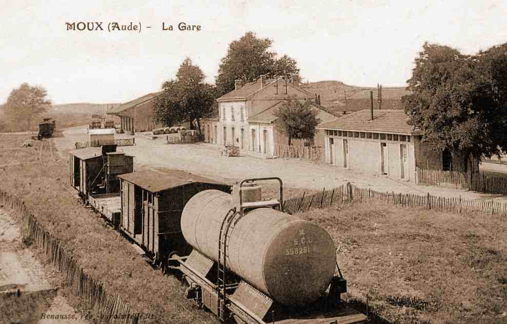 De la gare de Saint-Couat à la gare de Moux