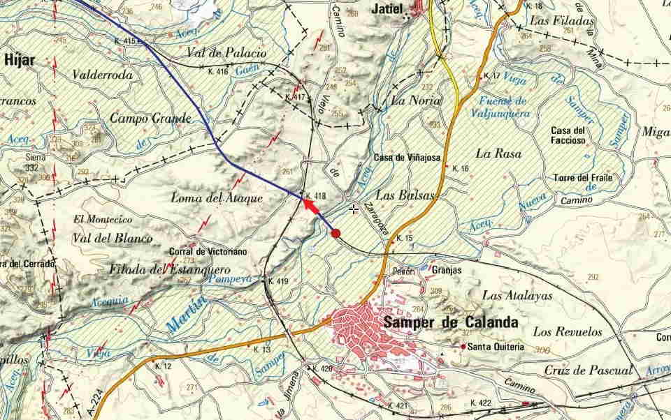 De la gare de Huerta de Samper à la gare de La Puebla de Híjar